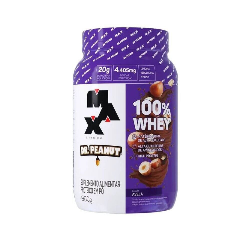 100% Whey (900g) - Max Titanium x Dr. Peanut