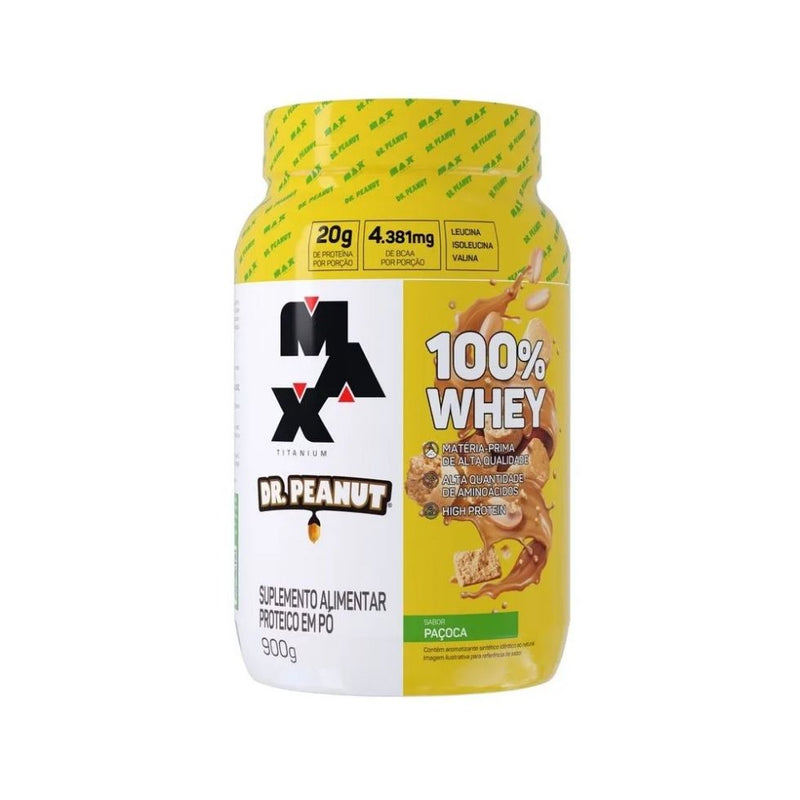 100% Whey (900g) - Max Titanium x Dr. Peanut