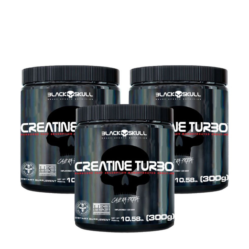 Creatina Turbo (3 Unid. 300g) - Black Skull