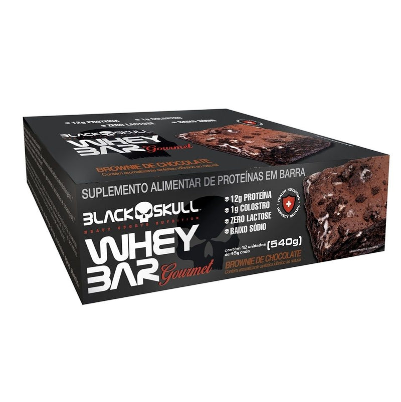 Whey Bar Gourmet (12 Unid. 45g) - Black Skull