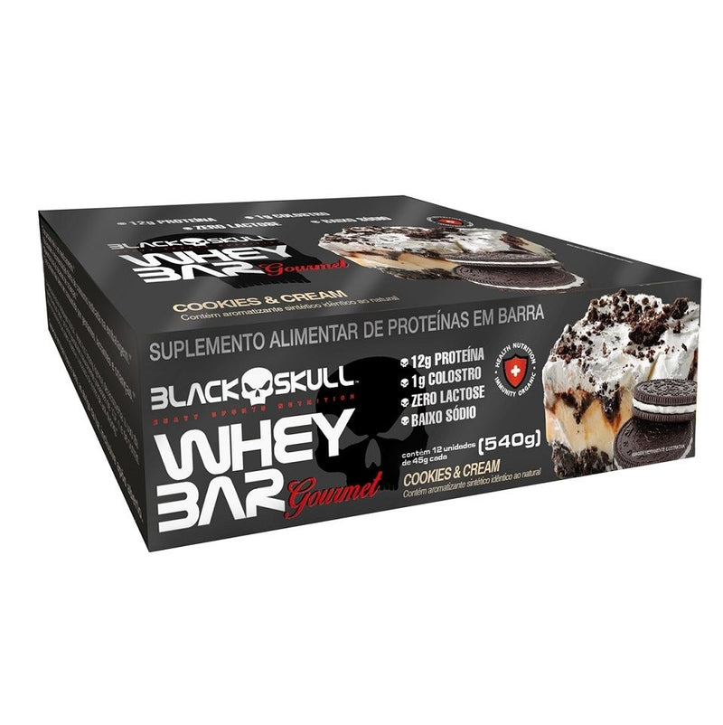 Whey Bar Gourmet (12 Unid. 45g) - Black Skull