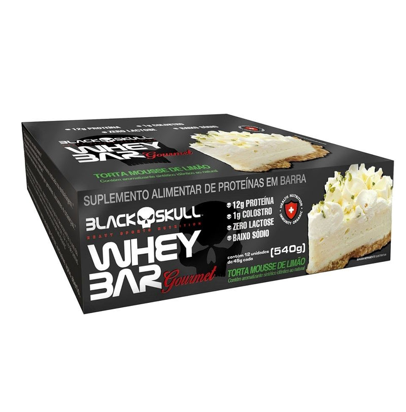 Whey Bar Gourmet (12 Unid. 45g) - Black Skull