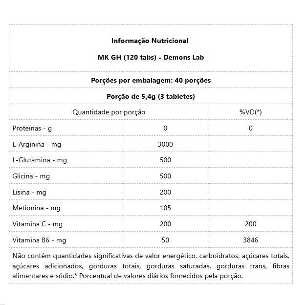 MK GH (120 caps) - Atlhetica Nutrition