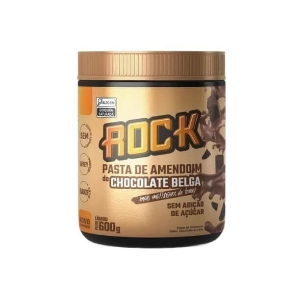 Pasta de Amendoim Whey Rock (600g) - Rock