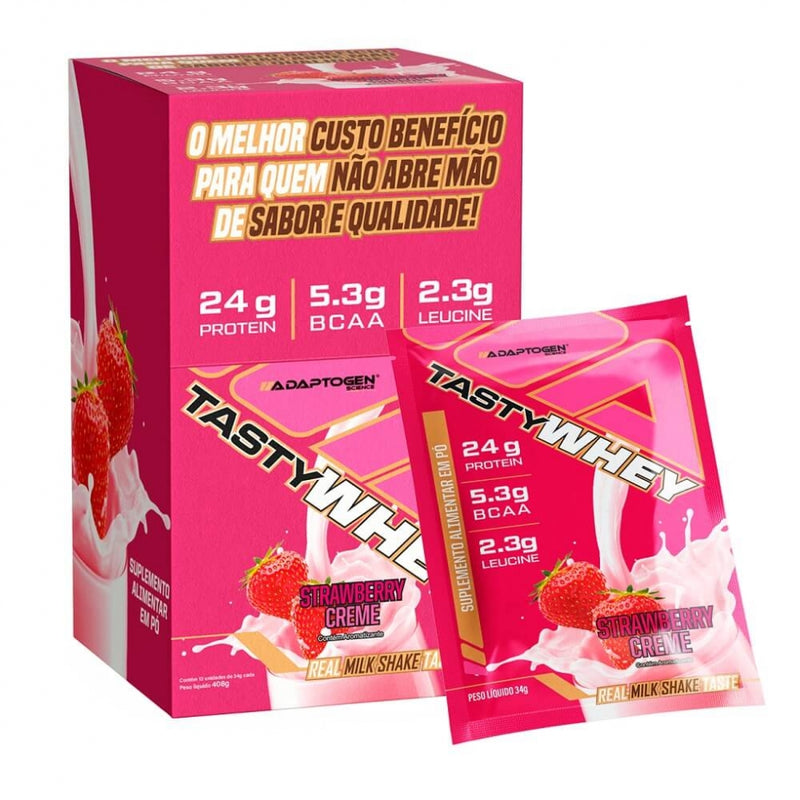 Tasty Whey Display Sachê (12 unid. 34g) - Adaptogen