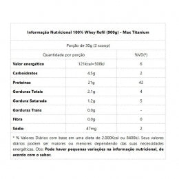 100% Whey (900g) - Max Titanium