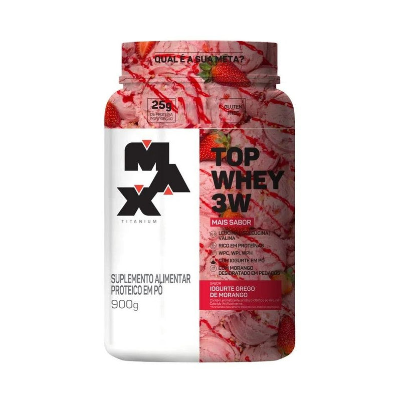 Top Whey 3W (900g) - Max Titanium