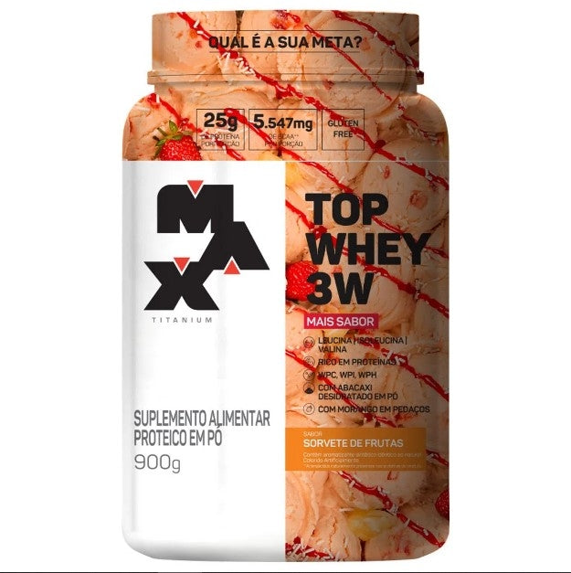 Top Whey 3W (900g) - Max Titanium