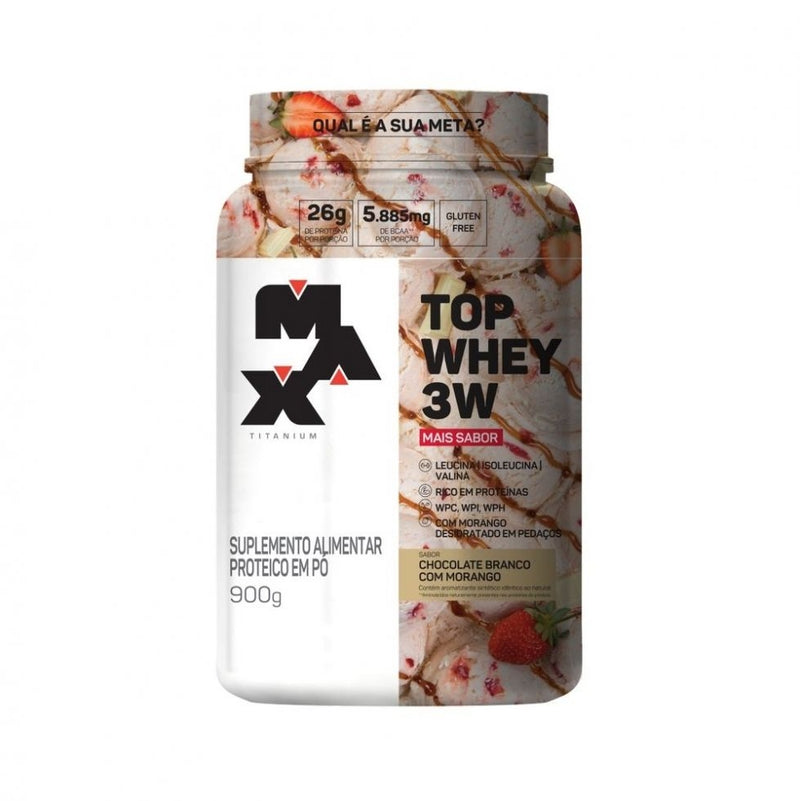 Top Whey 3W (900g) - Max Titanium