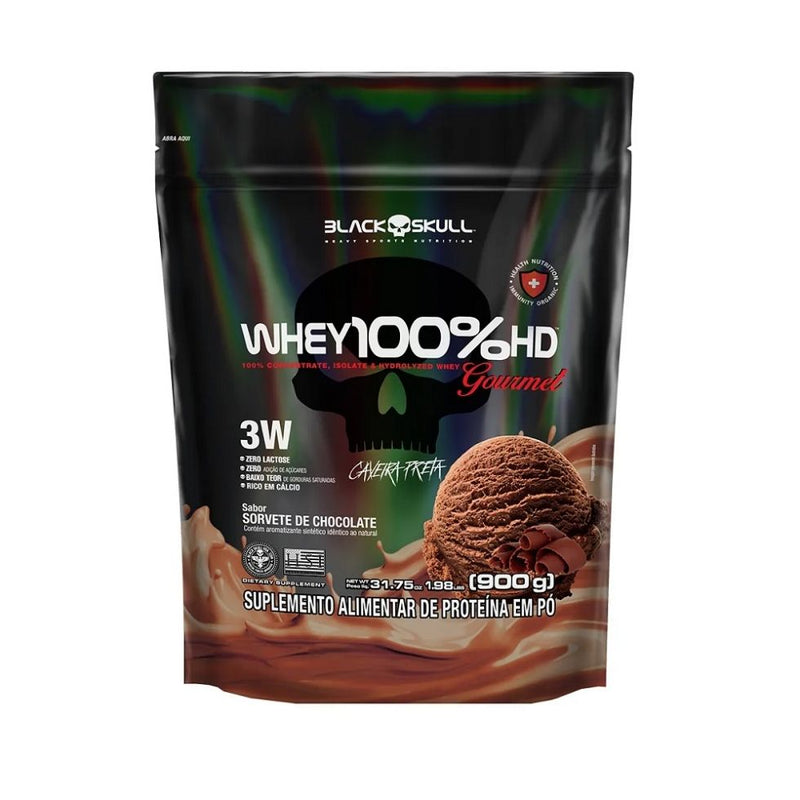 Whey 100% HD Gourmet Refil (900g) - Black Skull