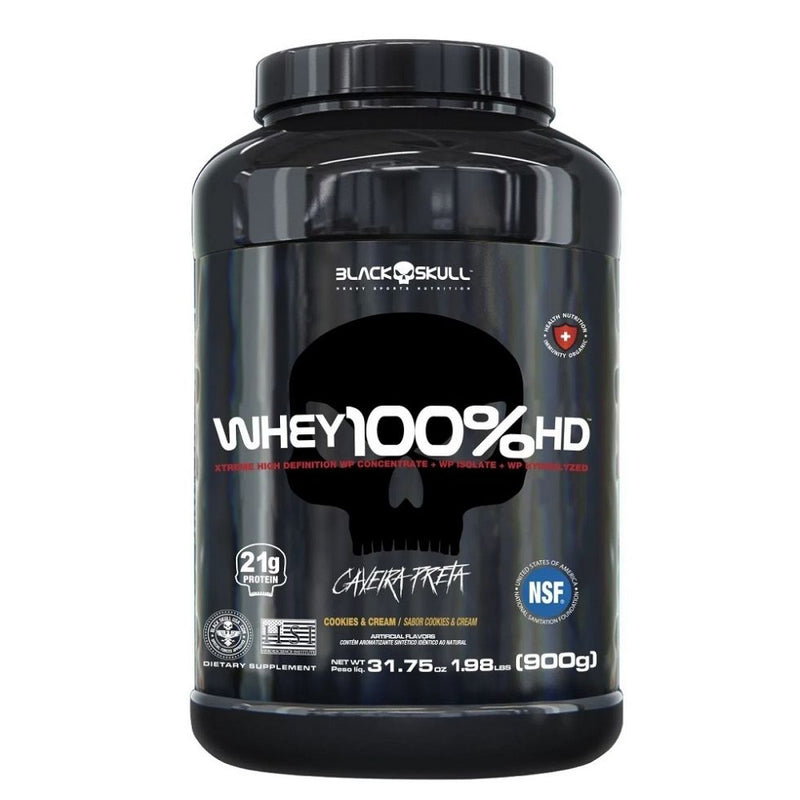 Whey 100% HD Pote (900g) - Black Skull