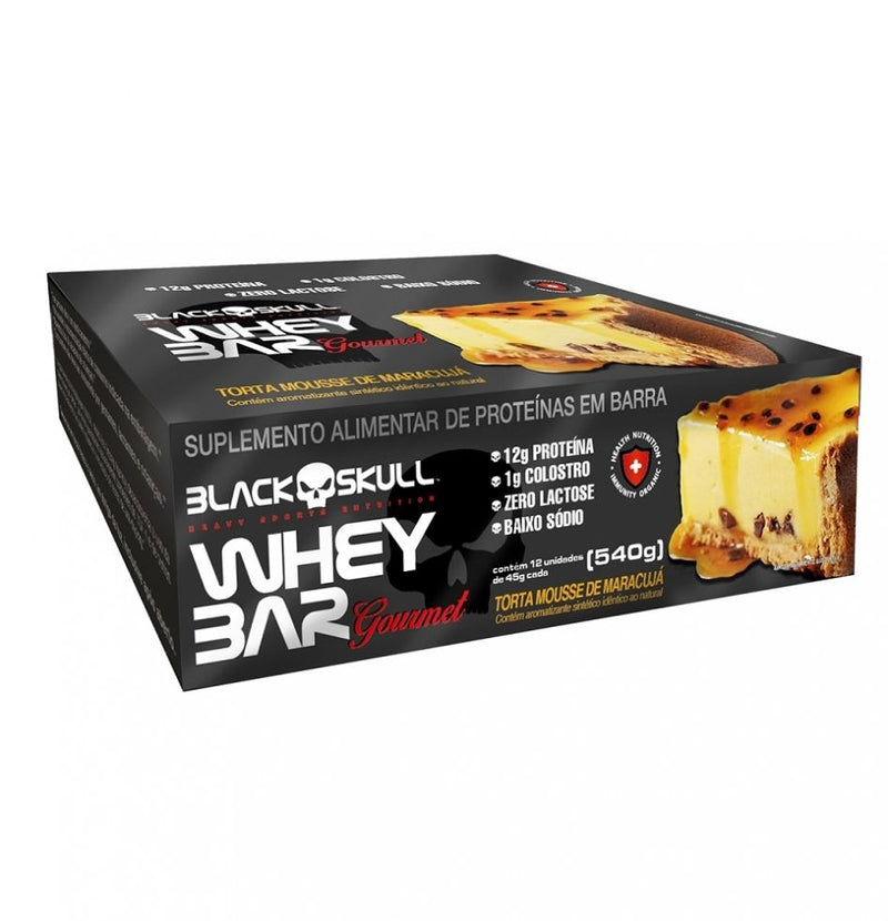 Whey Bar Gourmet (12 Unid. 45g) - Black Skull