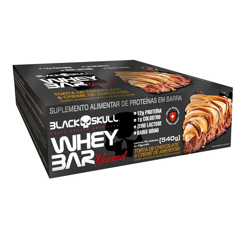 Whey Bar Gourmet (12 Unid. 45g) - Black Skull