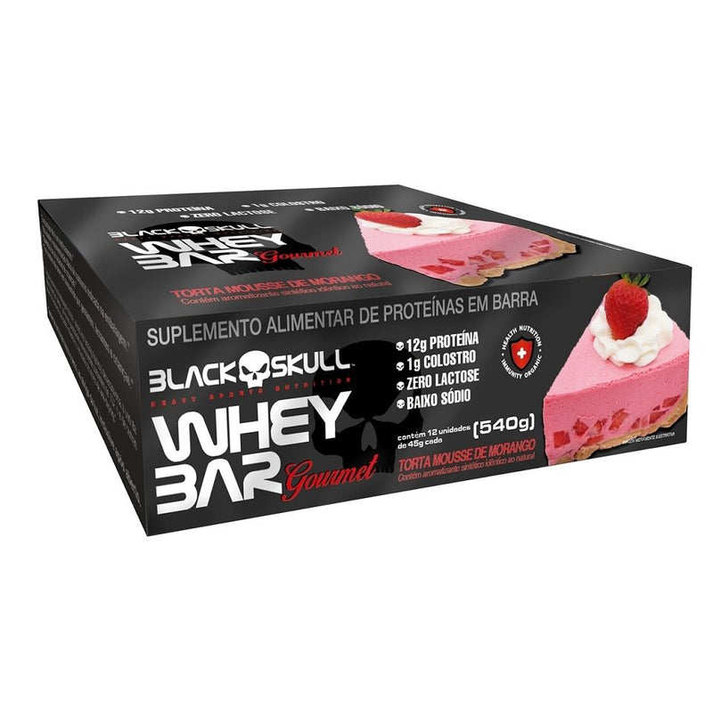 Whey Bar Gourmet (12 Unid. 45g) - Black Skull