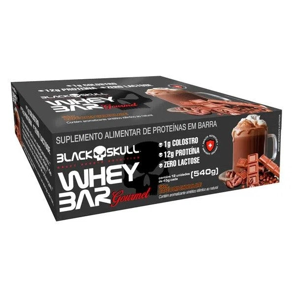 Whey Bar Gourmet (12 Unid. 45g) - Black Skull