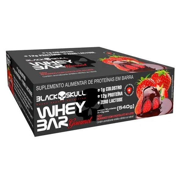 Whey Bar Gourmet (12 Unid. 45g) - Black Skull