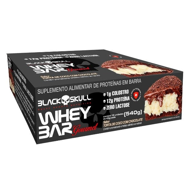 Whey Bar Gourmet (12 Unid. 45g) - Black Skull